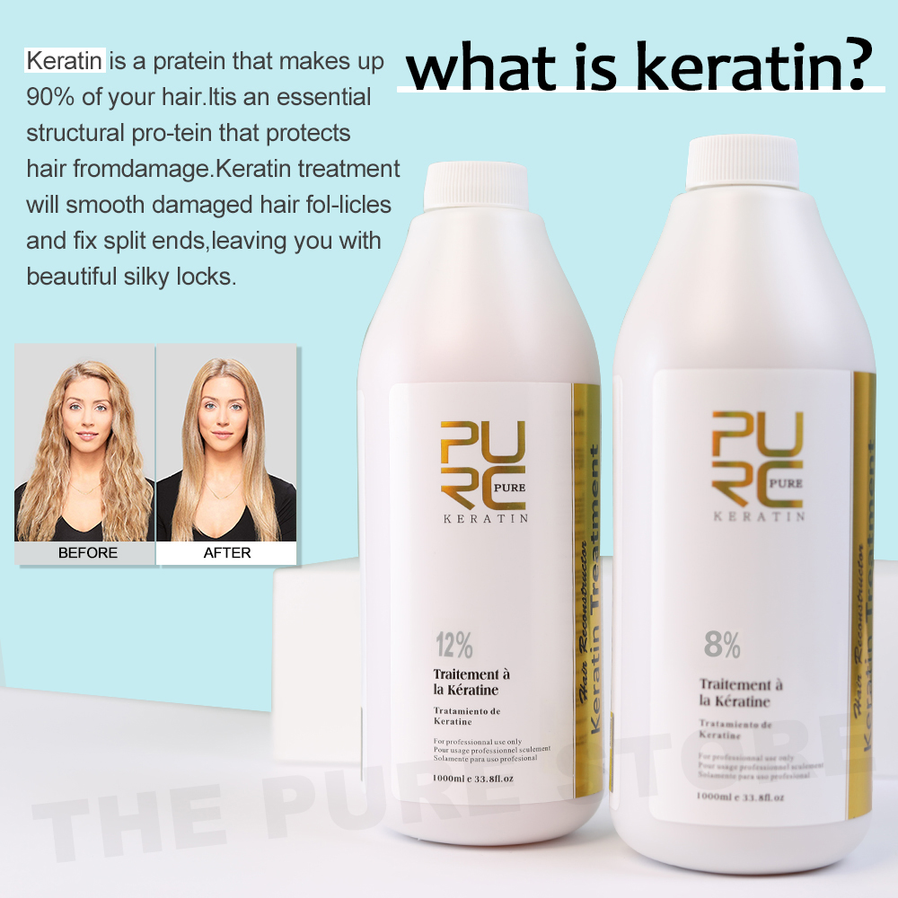PURC 12% 케라틴 스무딩 헤어 트리트먼트 곱슬 머 - Hair Care Products 리뷰 및 가격