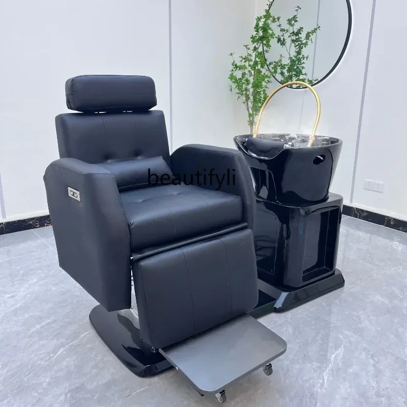 다기능 샴푸 의자 회전식 헤어 케어 의자 통합 훈증기  - Hair Care Organic 리뷰 및 가격